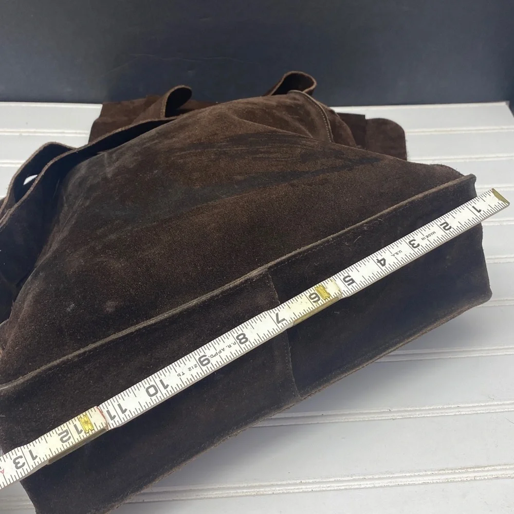 Banana Republic Brown Suede Messenger Bag